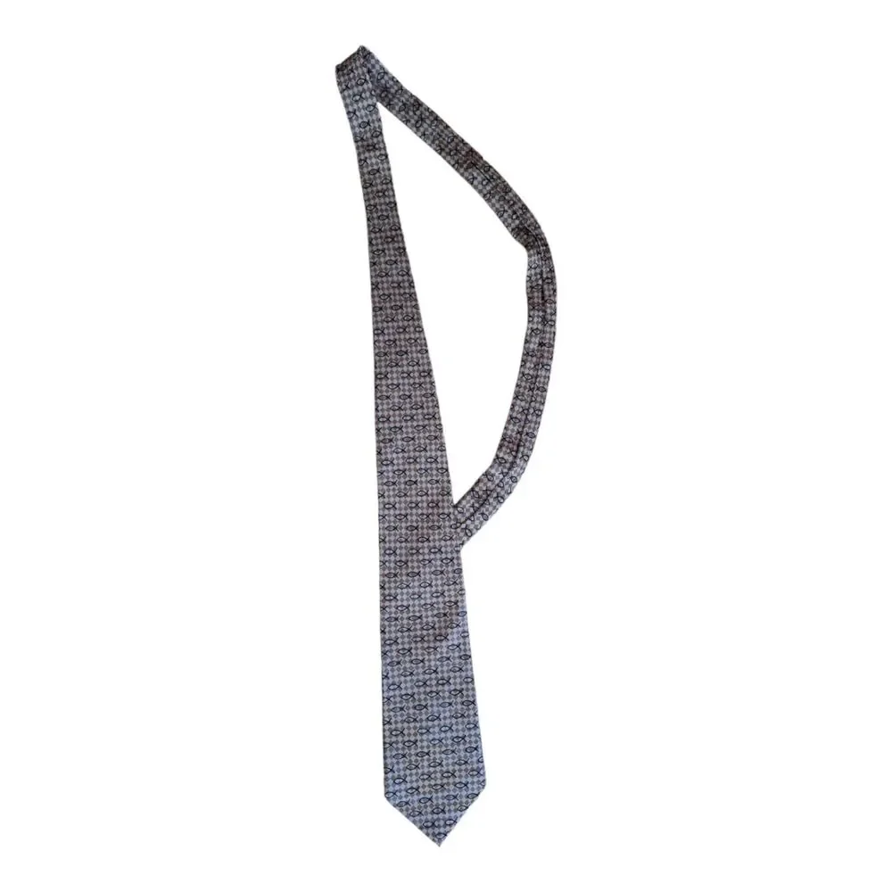 Silk NeckTie Christian Fish Divinity Series Hebrews 11:1